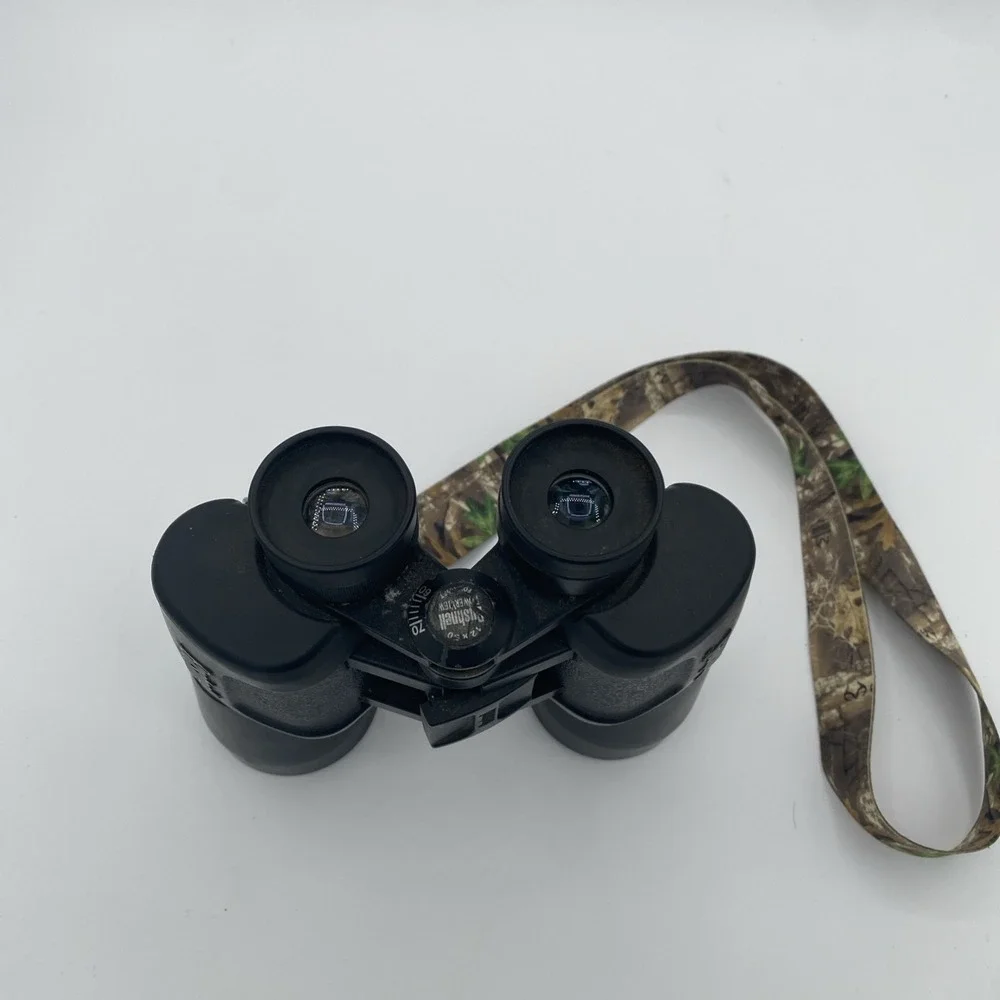 Bushnell Power View Binoculars 12x50 With Strap And Carry Case